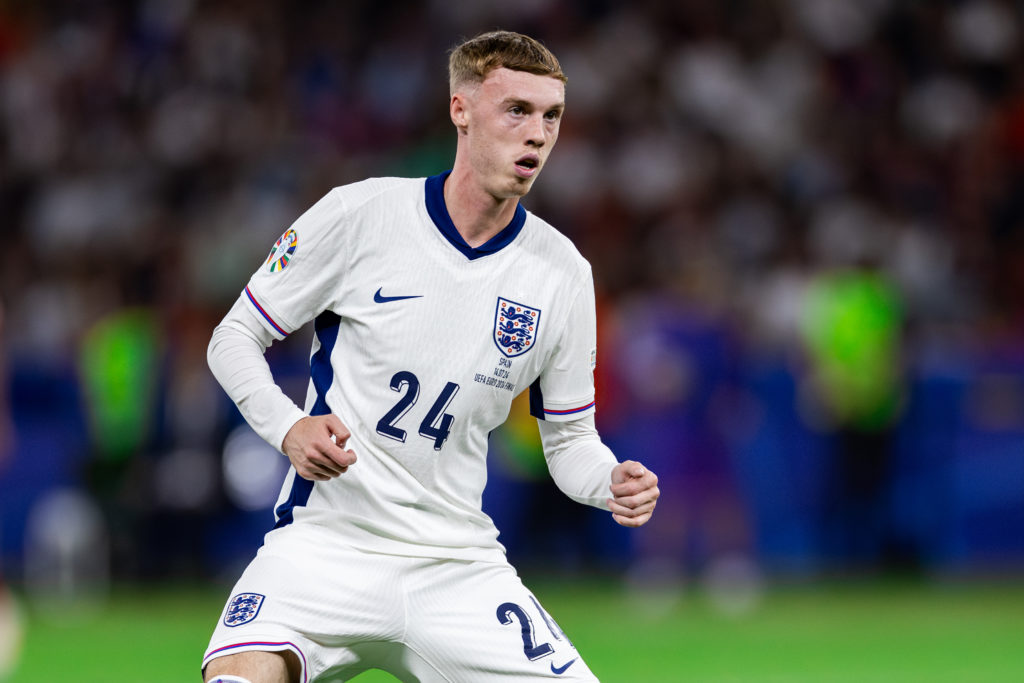Cole Palmer of England seen in action during the UEFA EURO