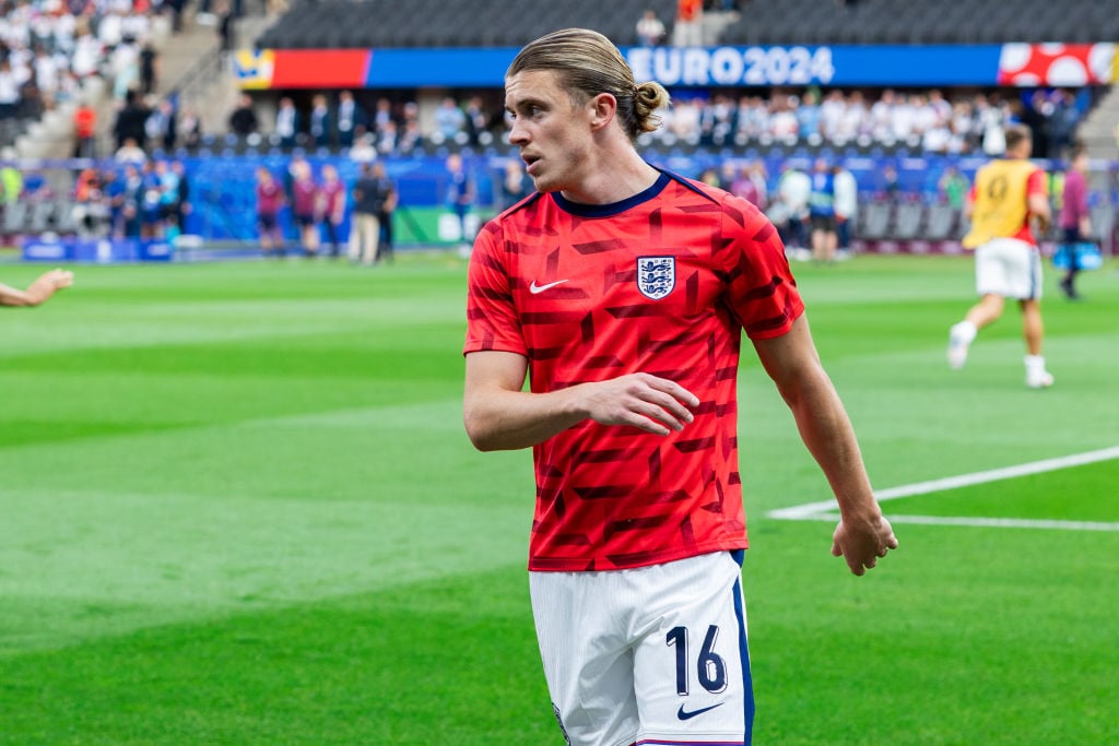 Conor Gallagher of England seen during the UEFA EURO 2024 final match between Spain and England at Olympiastadion Berlin. Final score: Spain 2:1 En...