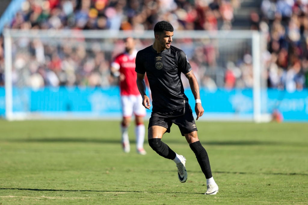 Dominic Solanke of Bournemouth during a pre-season friendly between Wrexham and AFC Bournemouth at Harder Stadium on July 20, 2024 in Santa Barbara...