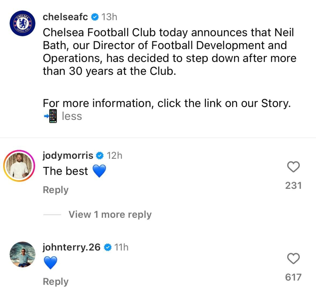 John Terry reacts to Neil Bath's Chelsea exit John Terry reacts to Neil Bath's Chelsea exit
