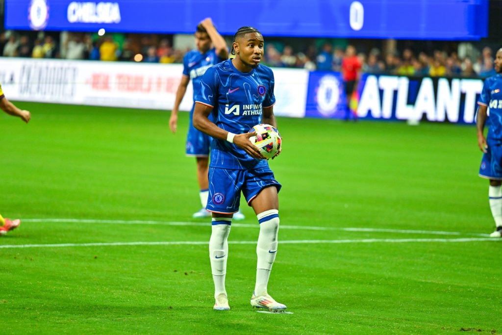 Christopher Nkunku in action for Chelsea.