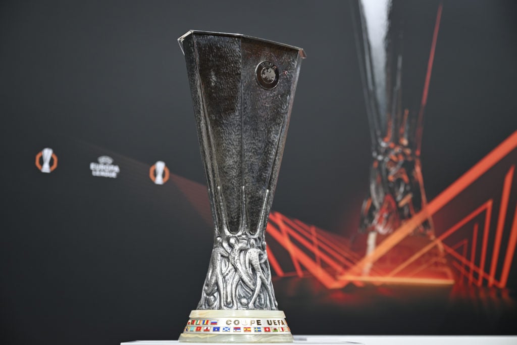 Europa League trophy on show