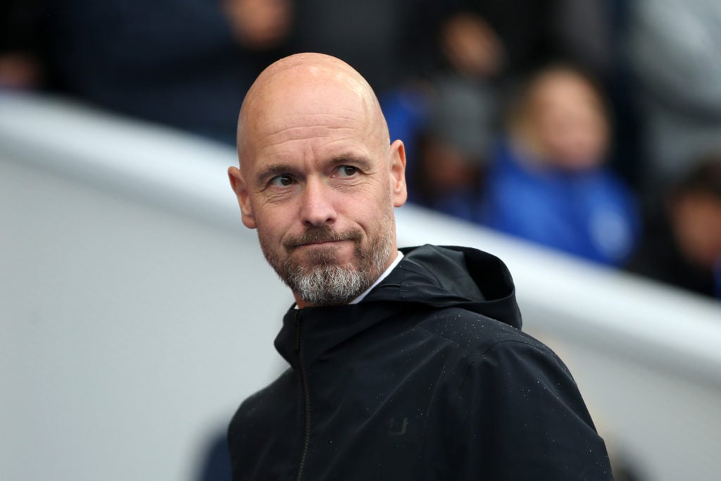 Erik ten Hag as the Manchester United manager ahead of the Premier League match against Brighton.