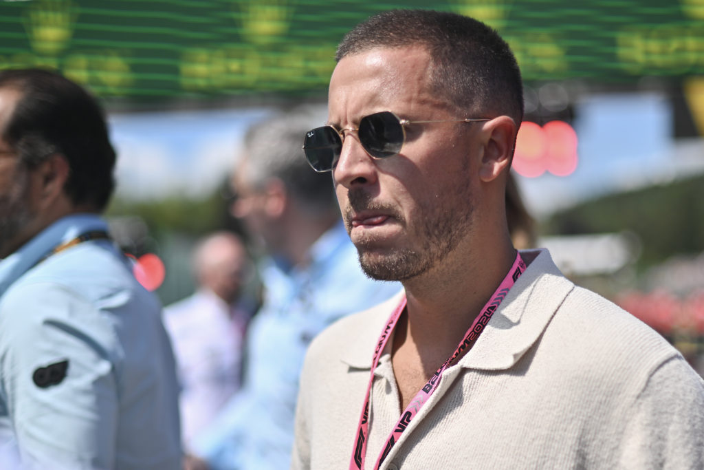 Eden Hazard on the grid during the F1 Grand Prix of Belgium at Circuit de Spa-Francorchamps on July 28, 2024 in Spa, Belgium.