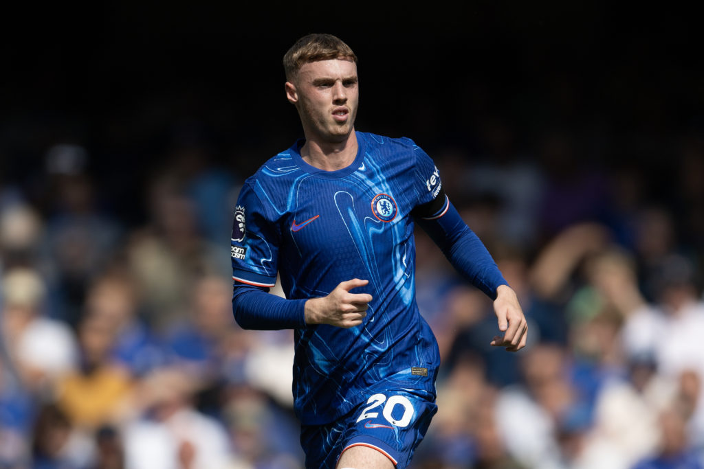 Cole Palmer of Chelsea during the Premier League match between Chelsea FC and Crystal Palace FC at Stamford Bridge on September 01, 2024 in London,...