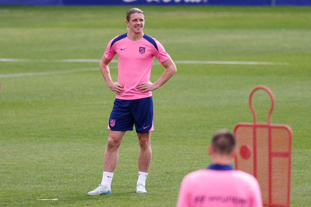 Training Session Of Atletico De Madrid - UEFA Champions League