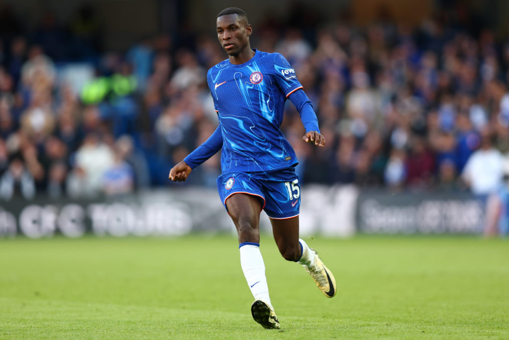 Nicolas Jackson of Chelsea during the Premier League match between Chelsea FC and Brighton