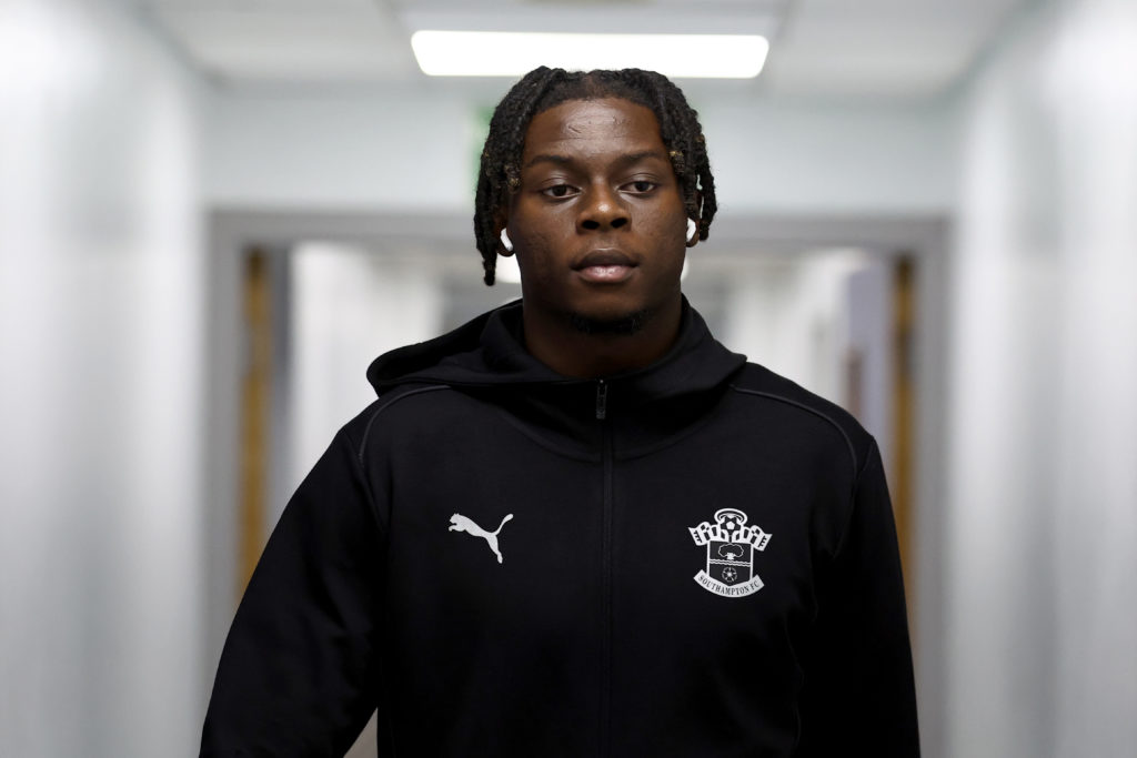 Lesley Ugochukwu of Southampton ahead of Carabao Cup tie