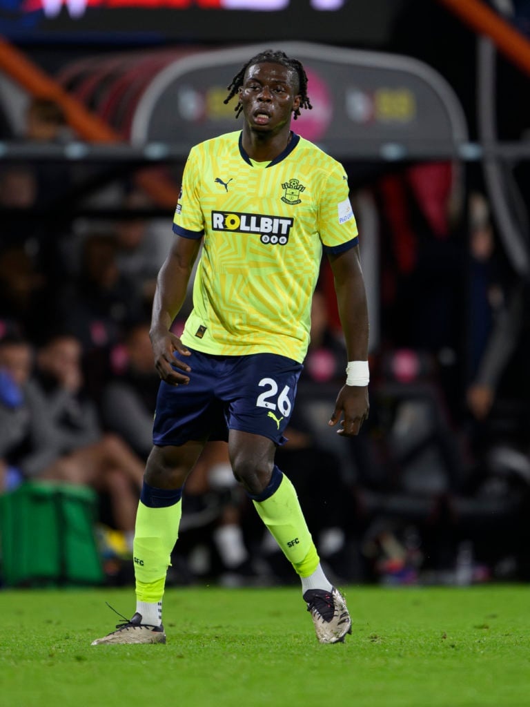 Southampton's Lesley Ugochukwu during the Premier League match between AFC Bournemouth and Southampton FC at Vitality Stadium on September 30, 2024...