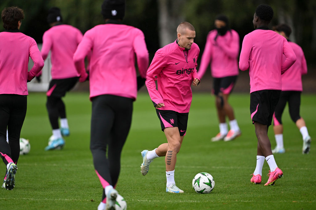 Chelsea FC Training Session And Press Conference - UEFA Conference League 2024/25 League Phase MD1