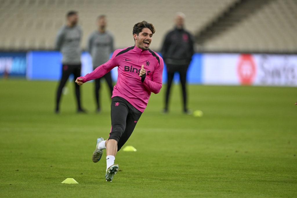 Chelsea FC Training Session And Press Conference - UEFA Conference League 2024/25 League Phase MD2