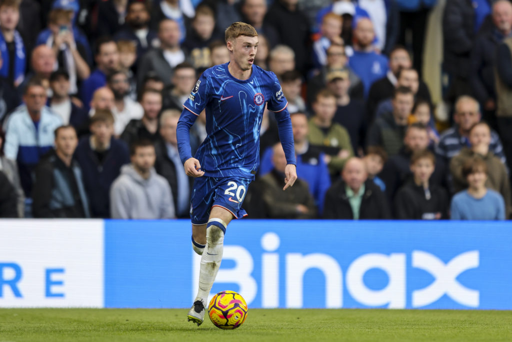 Cole Palmer of Chelsea during the Premier League match between Chelsea FC and Newcastle United FC at Stamford Bridge on October 27, 2024 in London,...