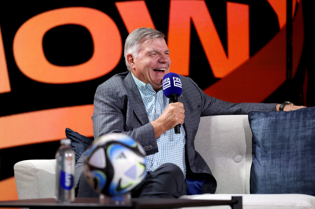 Sam Allardyce attends Day Four of the FIFAe World Cup™ featuring Football Manager