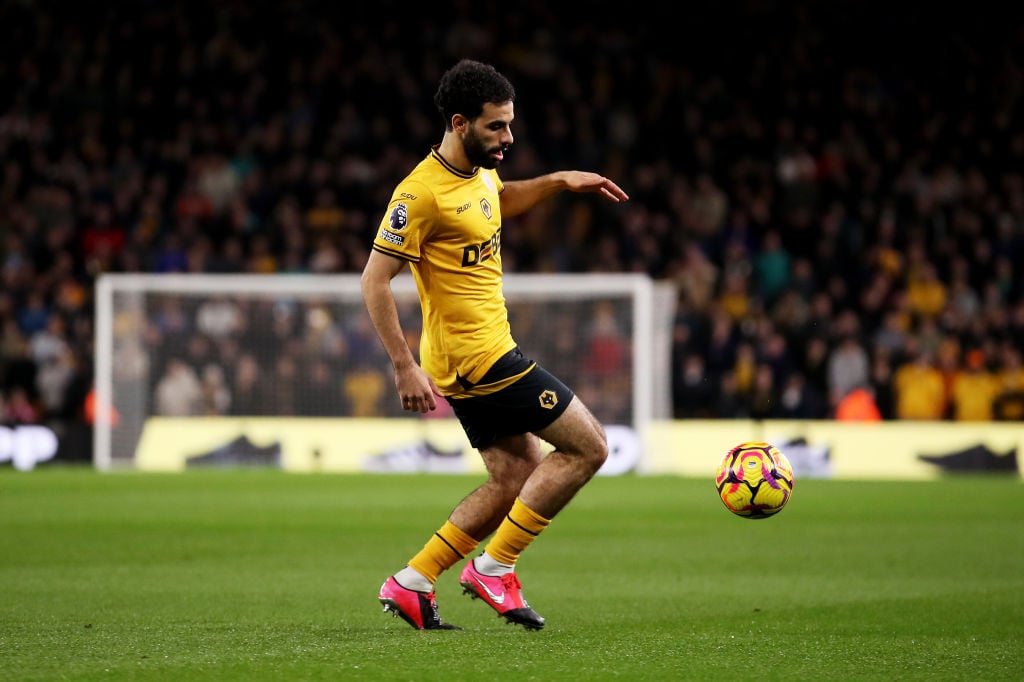 Rayan Ait-Nouri of Wolverhampton Wanderers in action during the Premier League match between Wolverhampton Wanderers FC and Crystal Palace FC at Mo...