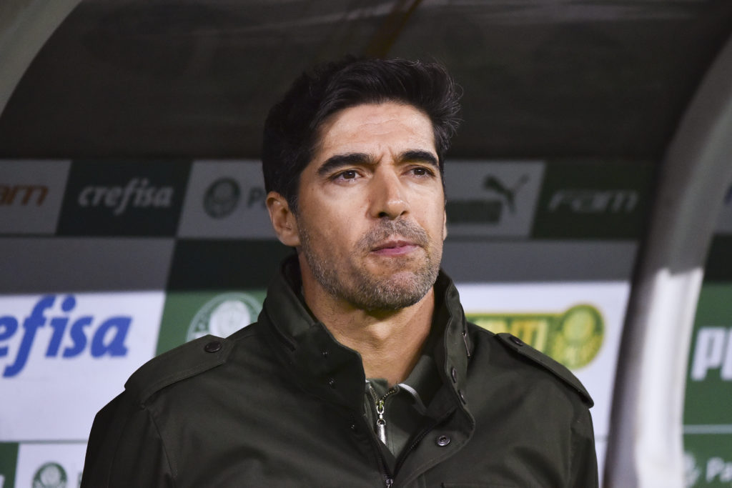 Palmeiras manager Abel Ferreira during a match against Gremio
