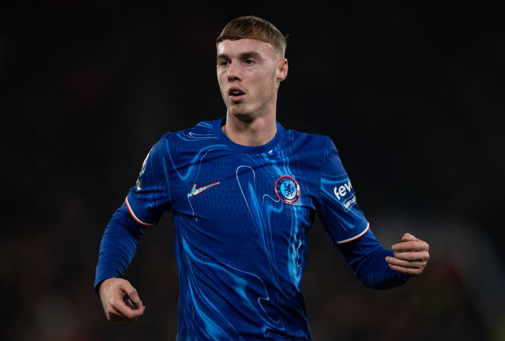 Cole Palmer of Chelsea during the Premier League match between Manchester United FC and Chelsea FC at Old Trafford on November 03, 2024 in Manchest...