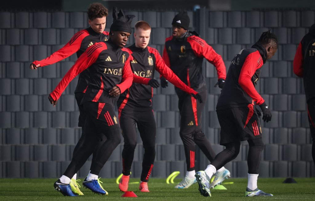 BELGIUM SOCCER NATIONS LEAGUE RED DEVILS D-1 TRAINING
