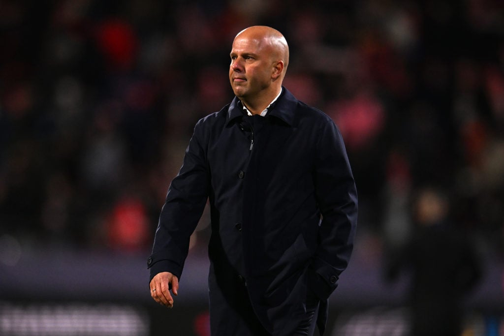 Arne Slot after the Champions League match between Liverpool and Girona.