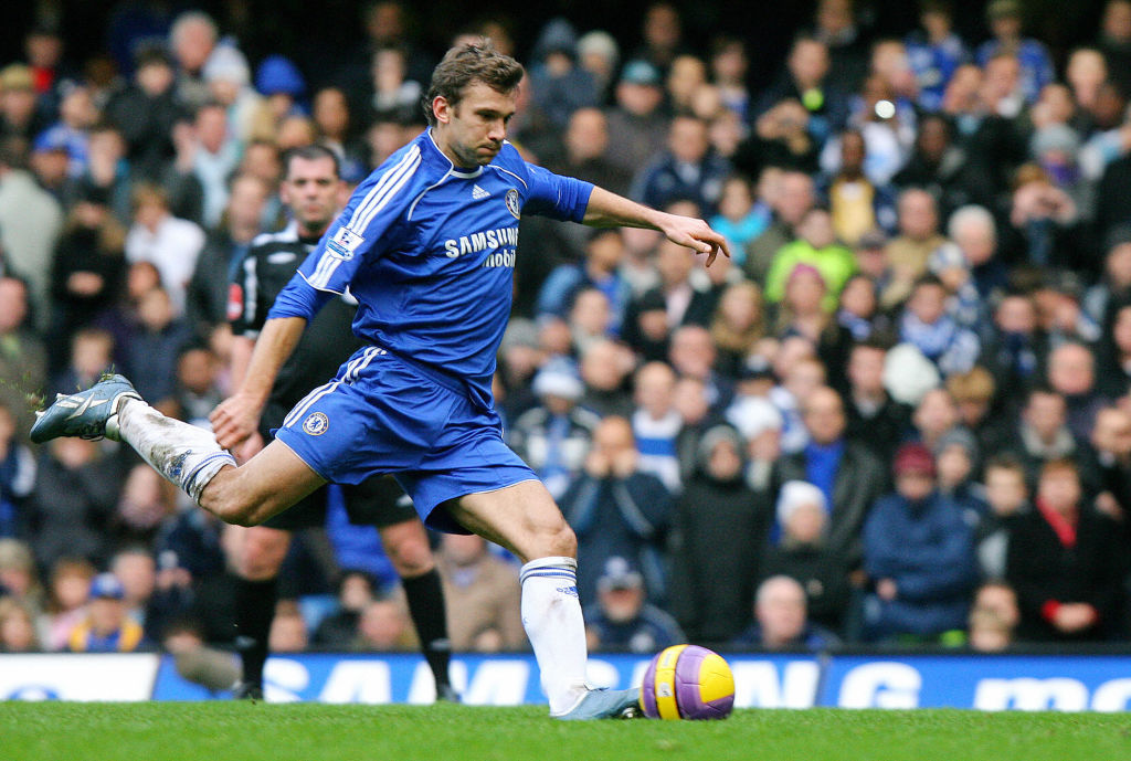 Chelsea's Ukrainian Striker Andriy Shevc