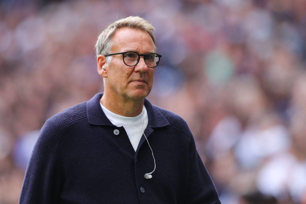 Pundit Paul Merson at Tottenham vs Arsenal game