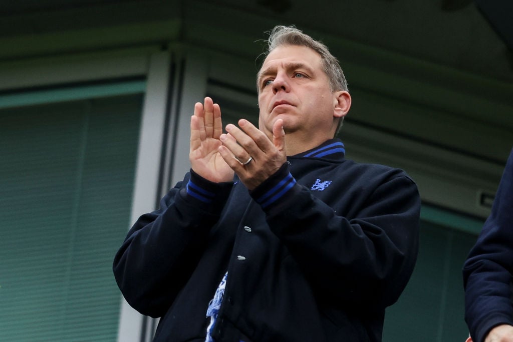 Chelsea Chairman and co-owner Todd Boehly during the Premier League match between Chelsea FC and Aston Villa FC at Stamford Bridge on December 01, ...