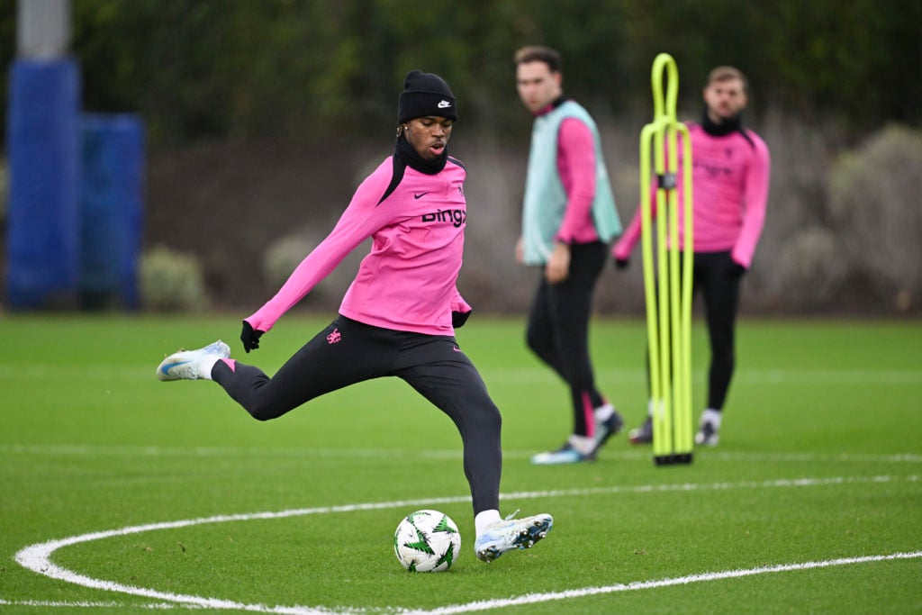 Chelsea FC Training Session And Press Conference - UEFA Conference League 2024/25 League Phase MD5