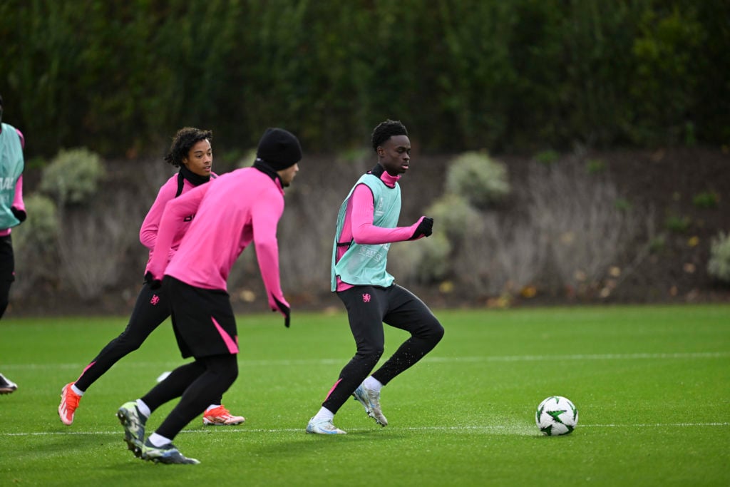 Chelsea FC Training Session And Press Conference - UEFA Conference League 2024/25 League Phase MD5