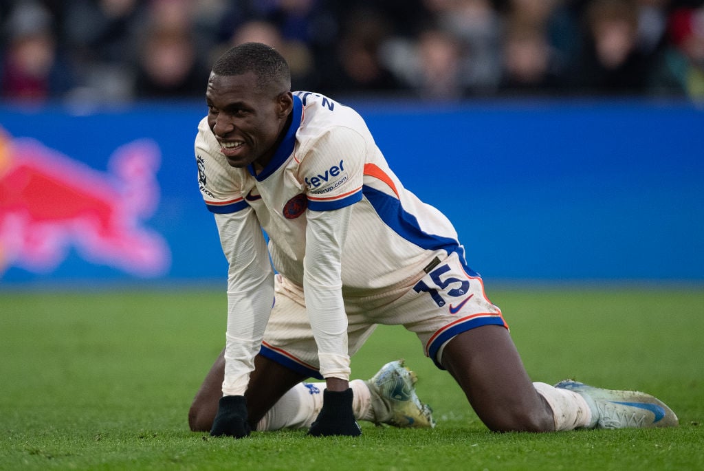 Nicolas Jackson of Chelsea during the Premier League match between Crystal Palace FC and Chelsea FC at Selhurst Park on January 04, 2025 in London,...