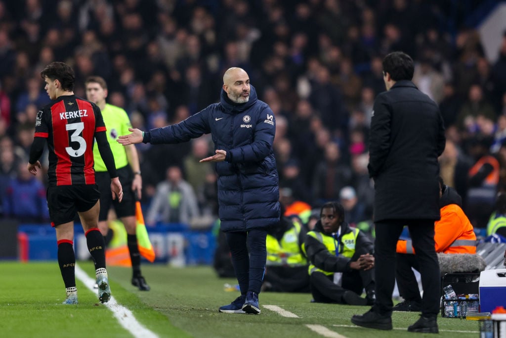 Head Coach Enzo Maresca of Chelsea during the Premier League match between Chelsea FC and AFC Bournemouth at Stamford Bridge on January 14, 2025 in...
