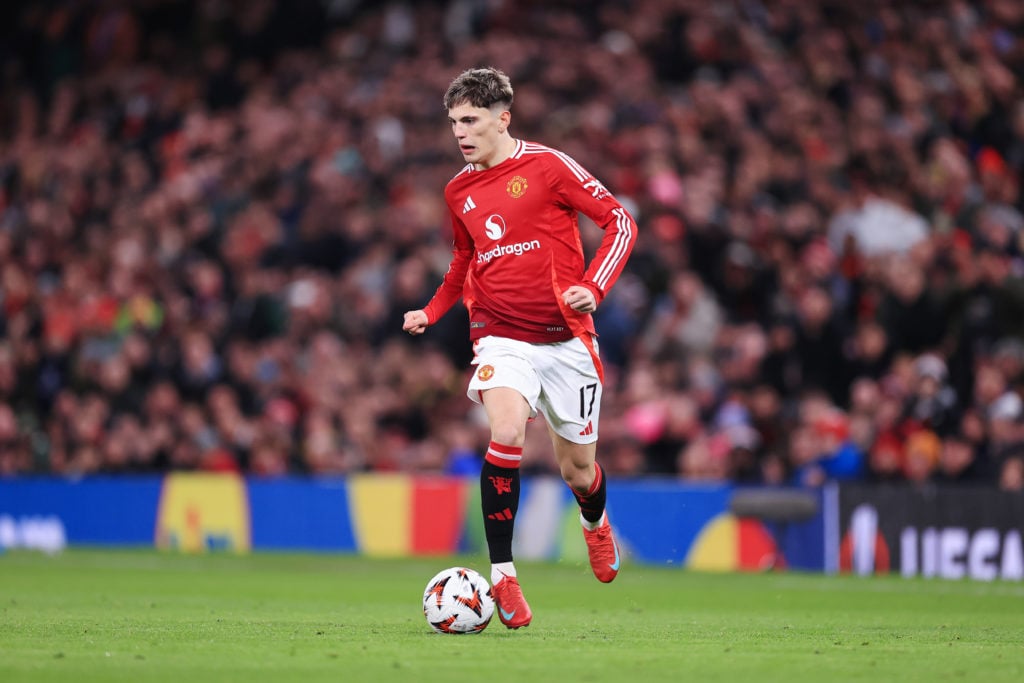 Alejandro Garnacho of Manchester United in action