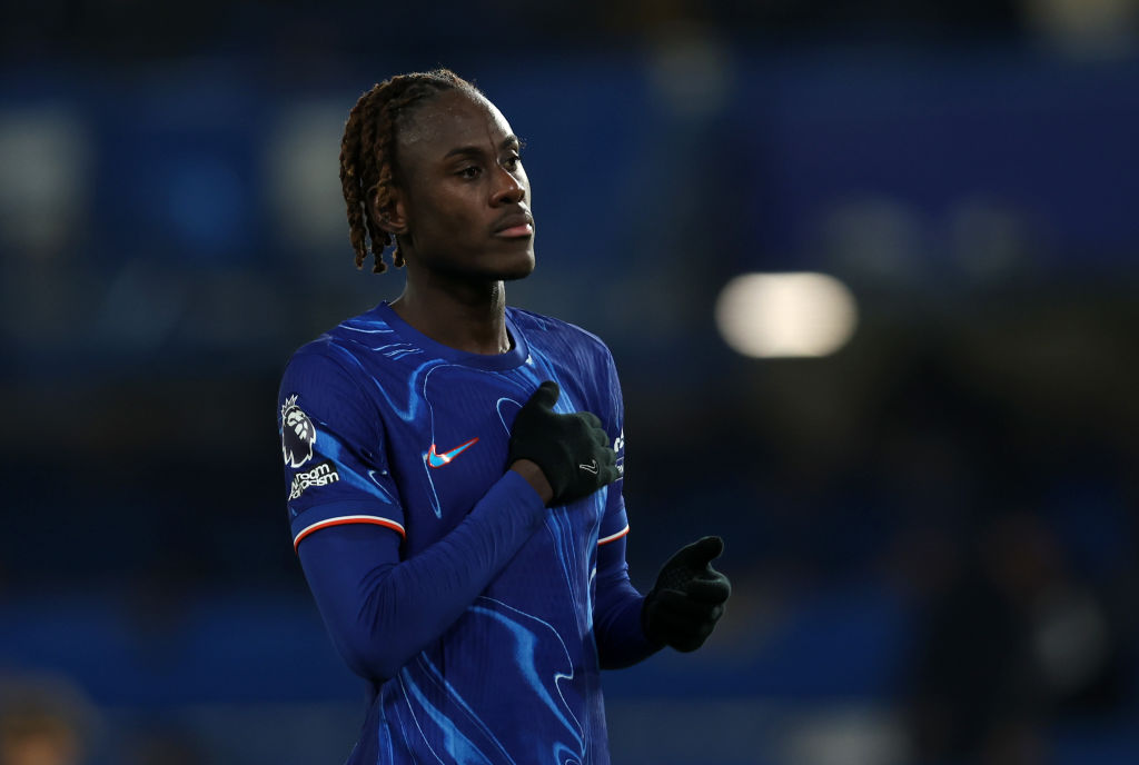 Trevoh Chalobah of Chelsea looks on at the end of the Premier League match between Chelsea FC and Wolverhampton Wanderers FC at Stamford Bridge on ...
