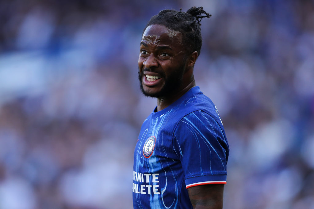 Raheem Sterling of Chelsea during the pre-season friendly between Chelsea and FC Internazionale at Stamford Bridge on August 11, 2024 in London, En...