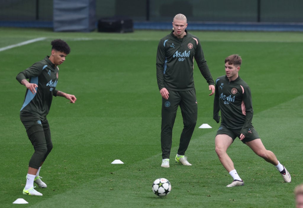 Manchester City Training Session And Press Conference - UEFA Champions League 2024/25 League Phase MD4