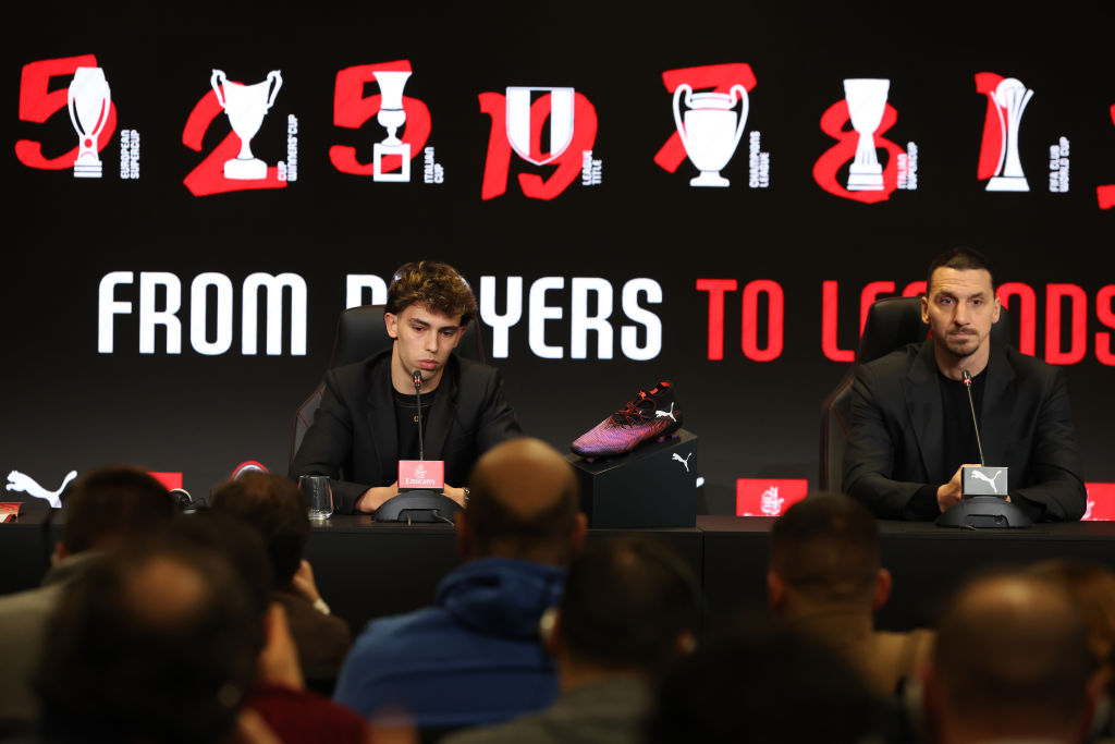 AC Milan New Signing Joao Felix Press Conference & Club's Store Visit