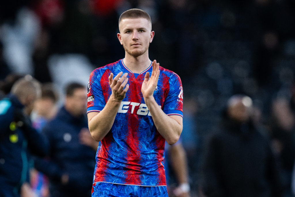 Adam Wharton playing for Crystal Palace