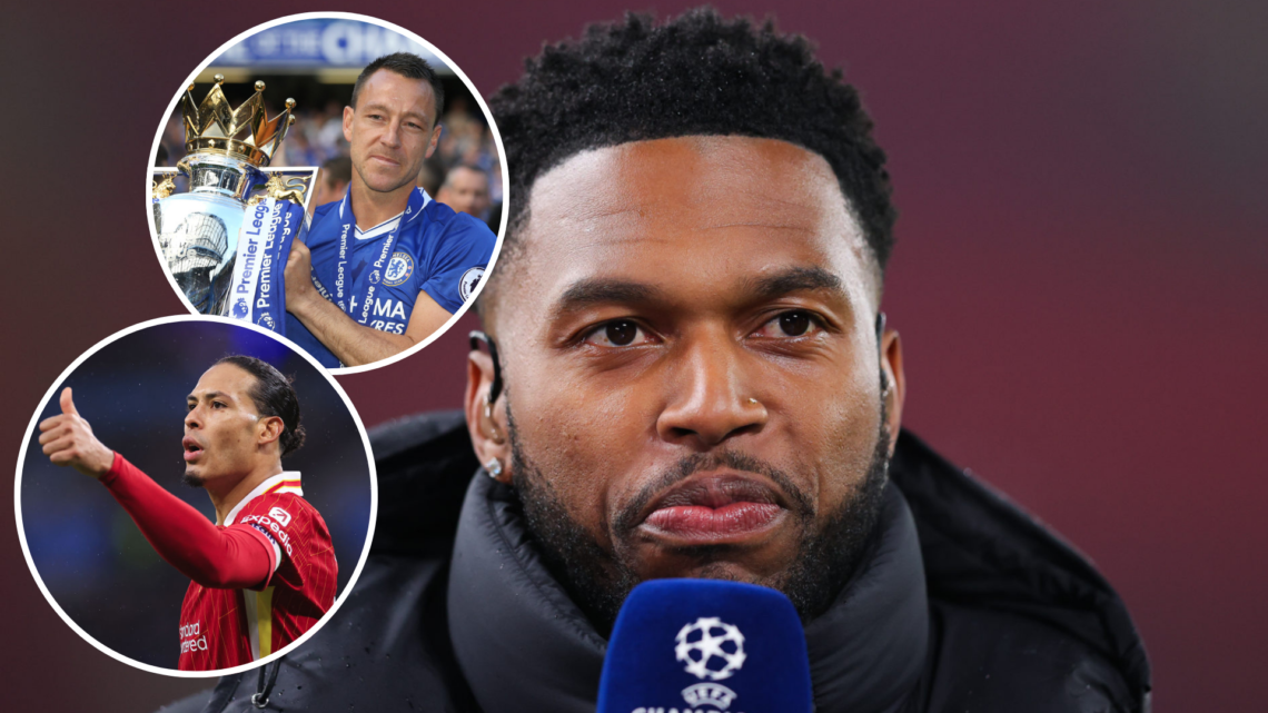 Amazon Prime Video pundit Daniel Sturridge during the UEFA Champions League 2024/25 League Phase MD7 match between Liverpool FC and LOSC Lille with...