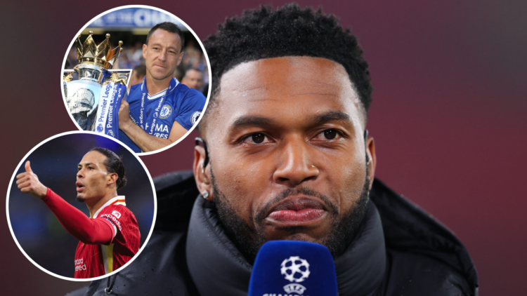 Amazon Prime Video pundit Daniel Sturridge during the UEFA Champions League 2024/25 League Phase MD7 match between Liverpool FC and LOSC Lille with...