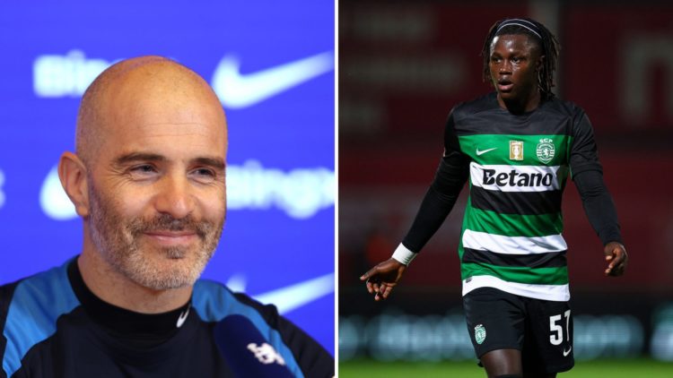 Picture one Enzo Maresca for Chelsea, picture two Geovany Quenda for Sporting Lisbon