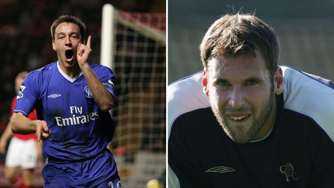 Picture one John Terry for Chelsea. Picture two Petr Cech for Chelsea