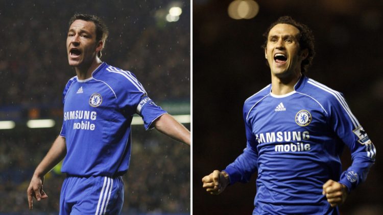 Picture one John Terry for Chelsea. Picture two Ricardo Carvalho for Chelsea
