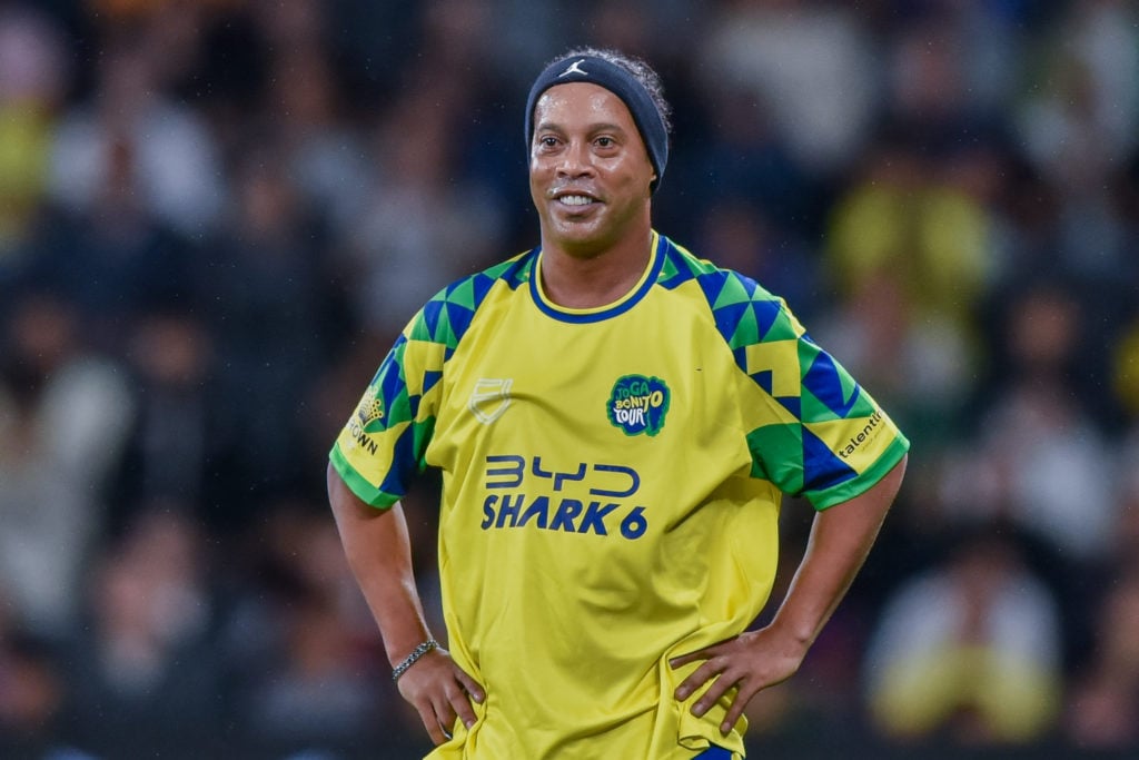 Ronaldinho Gaúcho of Ronaldinho's XI during the Joga Bonito