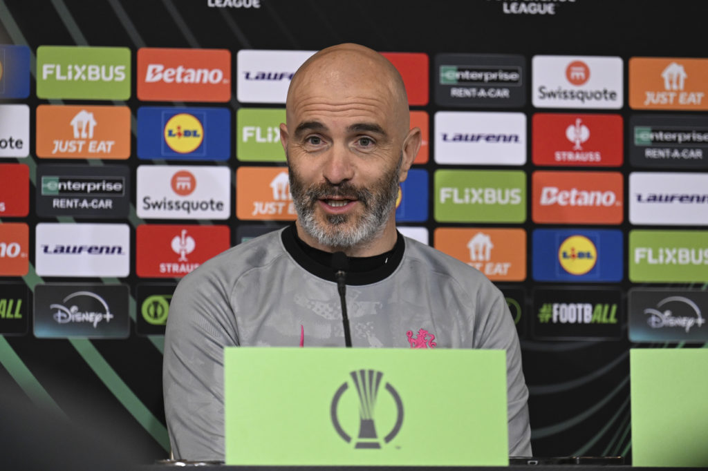 Chelsea FC Training Session And Press Conference - UEFA Conference League 2024/25 Round of 16 First Leg