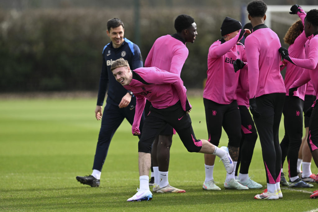 Chelsea FC Training Session And Press Conference - UEFA Conference League 2024/25 Round of 16 Second Leg
