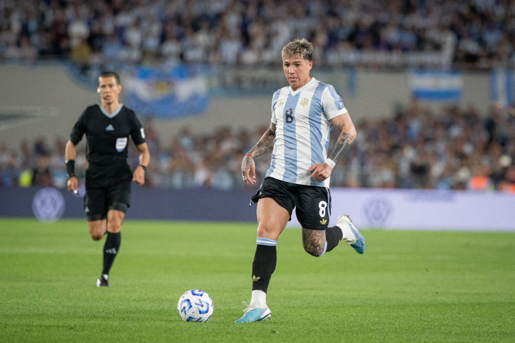 Enzo Fernandez of Argentina seen in action during the South