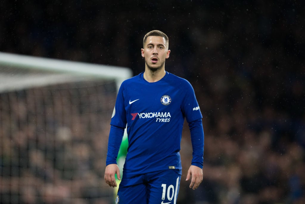 Chelsea's Eden Hazard during the Premier League match between Chelsea and Southampton