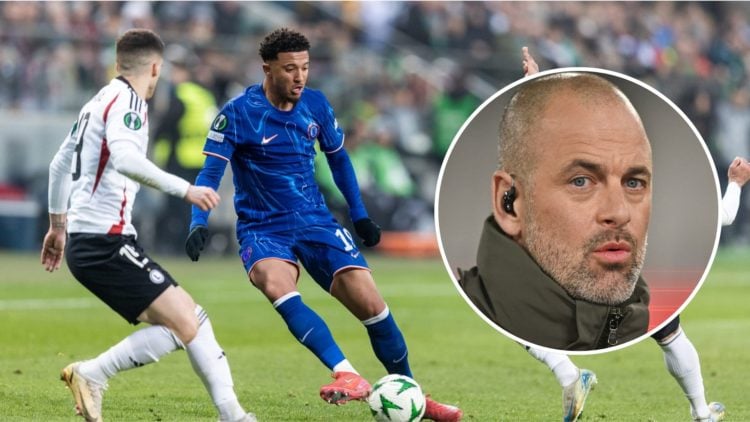 Jadon Sancho for Chelsea. Inset, pundit Joe Cole