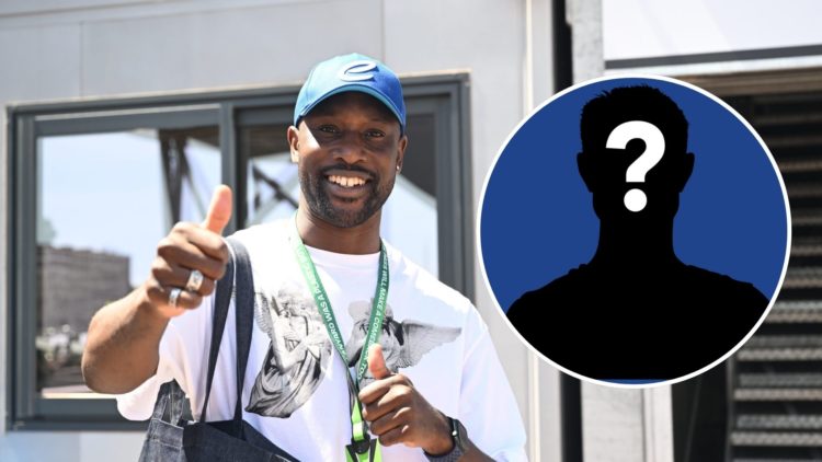 Former Premier League striker Carlton Cole. Inset, mystery Chelsea player