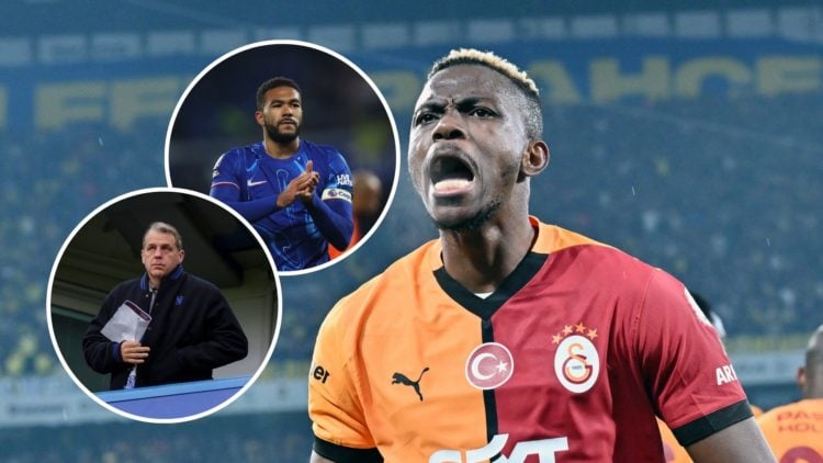 Victor Osimhen (45) of Galatasaray celebrates after score a goal during the Ziraat Turkish Cup Quarter-Final match between Fenerbahce and Galatasar...