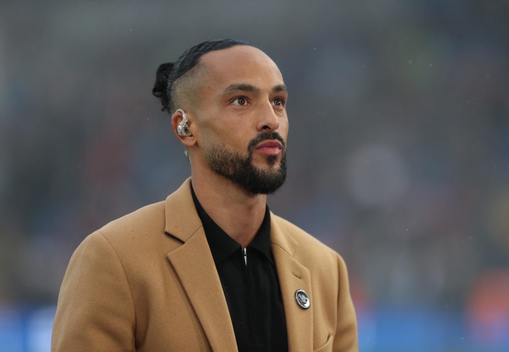 Theo Walcott at the Premier League match between Brighton and Arsenal.