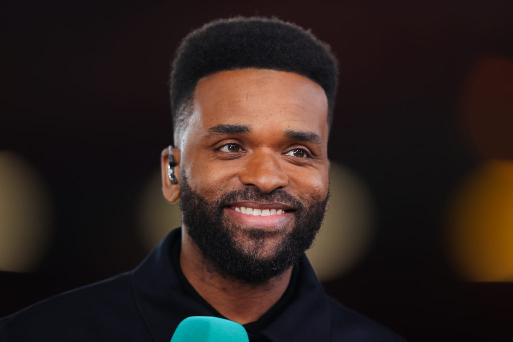 Darren Bent as a pundit for ITV Sport during the FA Cup.